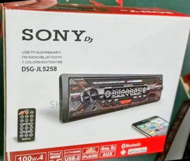 New Sony Bluetooth Mp3 Player Car Radio With Remote Control, Usb, Aux - thumbnail 2
