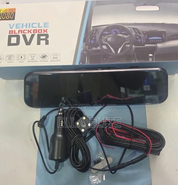 1080p Vehicle Blackbox DVR Dual Lens Rearview Mirror Dash Cam