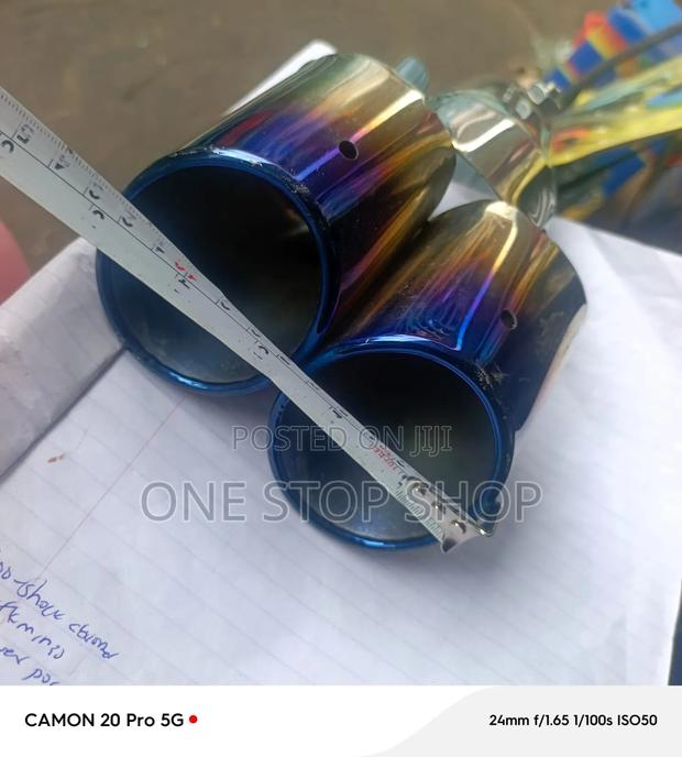 Twin Exhaust End Tip Heat Dust Resistant Enhances Car Rear Appearance