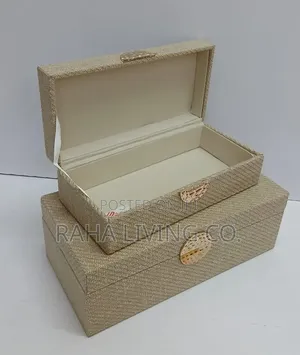 2-in-1 Decorative Storage Box Set | 4 Colours