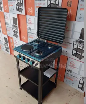 Eurochef 5 Burner Standing Cooker With Shelves
