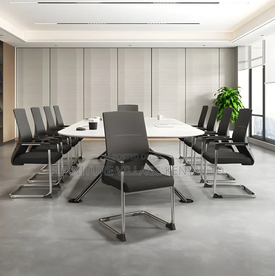 Padded Mesh Visitor Office Chair