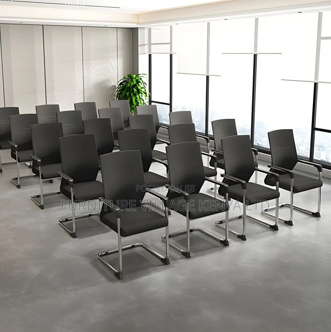 Padded Mesh Visitor Office Chair