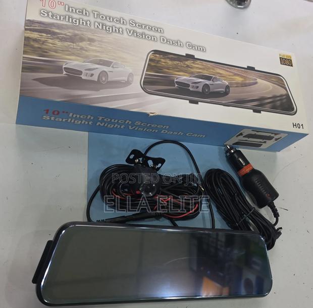 H01 10-Inch Full View Touch Screen Driving Mirror Dash Cam