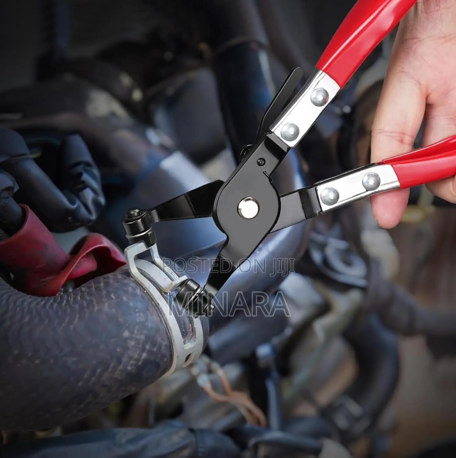 Automotive Hose Clamp Pliers, Swivel Flat Band Tool for Pipe Clamps
