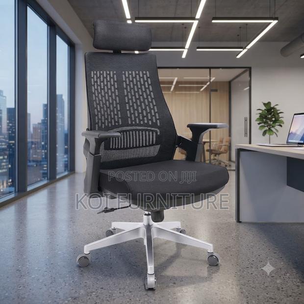 Office Chairs; High Back Oerthopedic Lamarre Office Chair - thumbnail 3