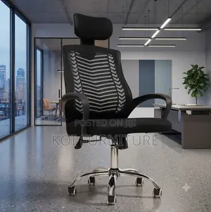 Office Chairs; Ergonomic Fabric Office Mesh Chair With High Back