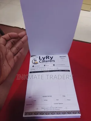 A5 Size Designer Receipt Book