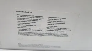 Laptop Apple MacBook Pro 2019 16GB Intel Core i7 SSD 512GB