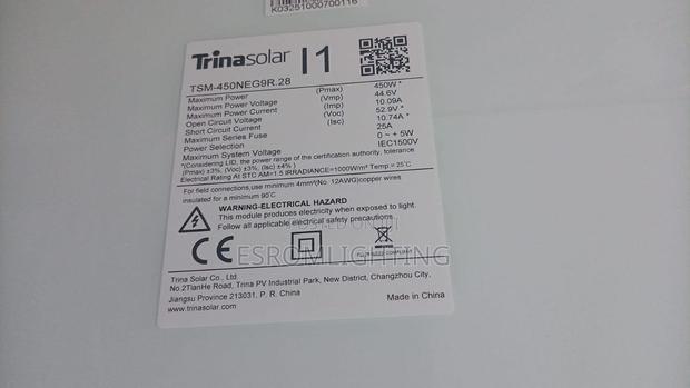 Trina Solar 450w Solar Panel - Genuine - KSH 8,800/- - thumbnail 2