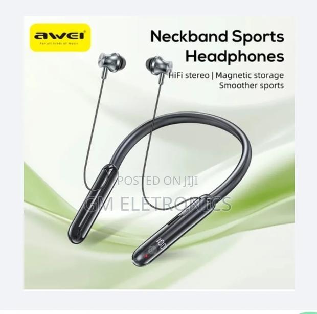 Awei G81bl Dynamic Drive Necklace Earphones.