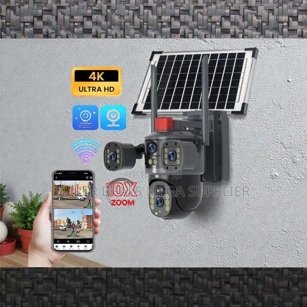 Efficient 20mp Ultra Hd 4g PTZ Triple Lens Solar Camera