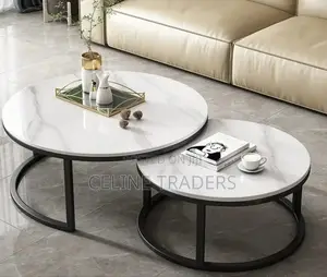Modern Luxury 2in1 Marble Nesting Tables