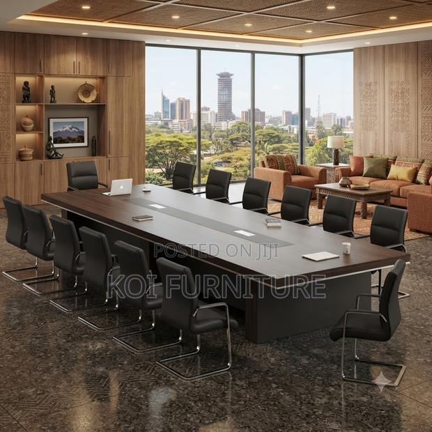 Boardroom Table; 3 Meters Diplomatic Office Boardroom Tables - thumbnail 2