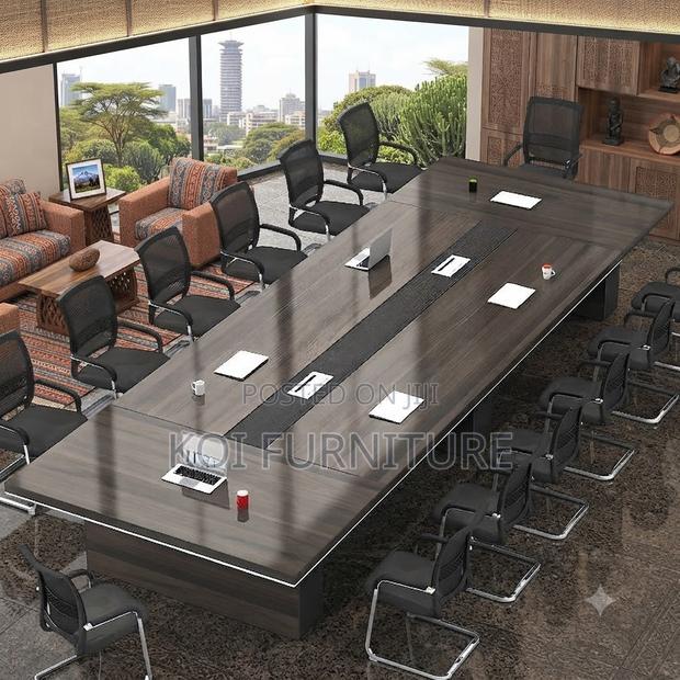 Boardroom Table; 3 Meters Diplomatic Office Boardroom Tables - thumbnail 5