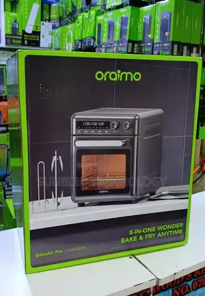 Oraimo Bakeair Pro 8-in-1 20l 230°C Large Capacity Air Oven.