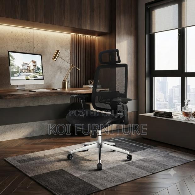 Office Chairs; Reclining Ergonomic Office Mesh Clerical Chair - thumbnail 3
