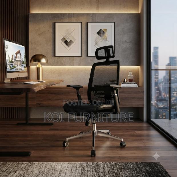 Office Chairs; Reclining Ergonomic Office Mesh Clerical Chair - thumbnail 4