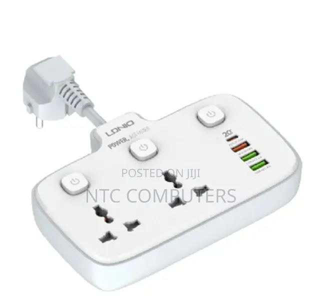 Ldnio Wall Powersocket 2500w With 1pd 1 Qc3.0 and 2 Auto-Id Usb-Sc2413