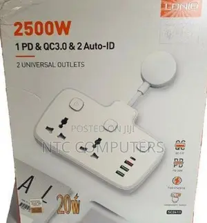 Ldnio Wall Powersocket 2500w With 1pd 1 Qc3.0 and 2 Auto-Id Usb-Sc2413