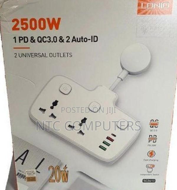 Ldnio Wall Powersocket 2500w With 1pd 1 Qc3.0 and 2 Auto-Id Usb-Sc2413 - thumbnail 2