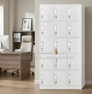 Premium 15-Door Metal Storage Cabinet