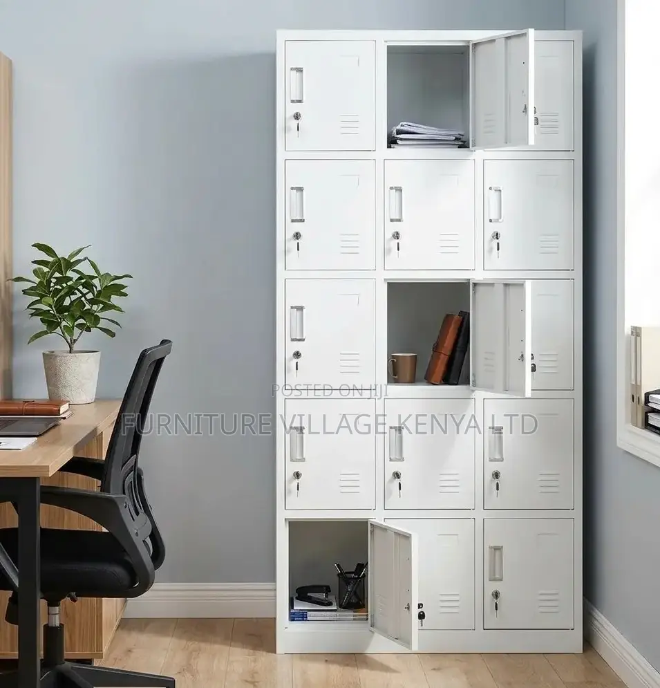 Premium 15-Door Metal Storage Cabinet