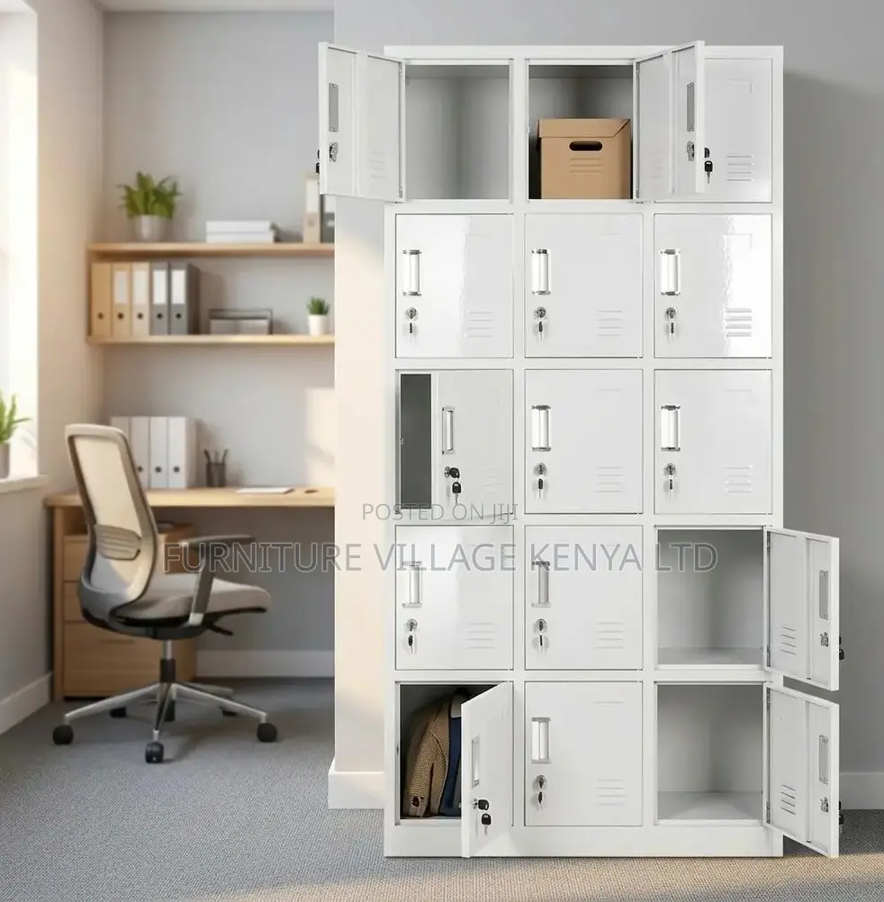 Premium 15-Door Metal Storage Cabinet
