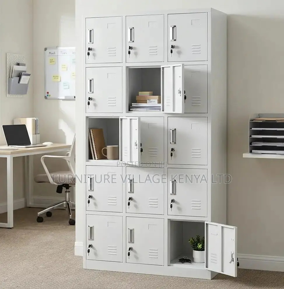 Premium 15-Door Metal Storage Cabinet