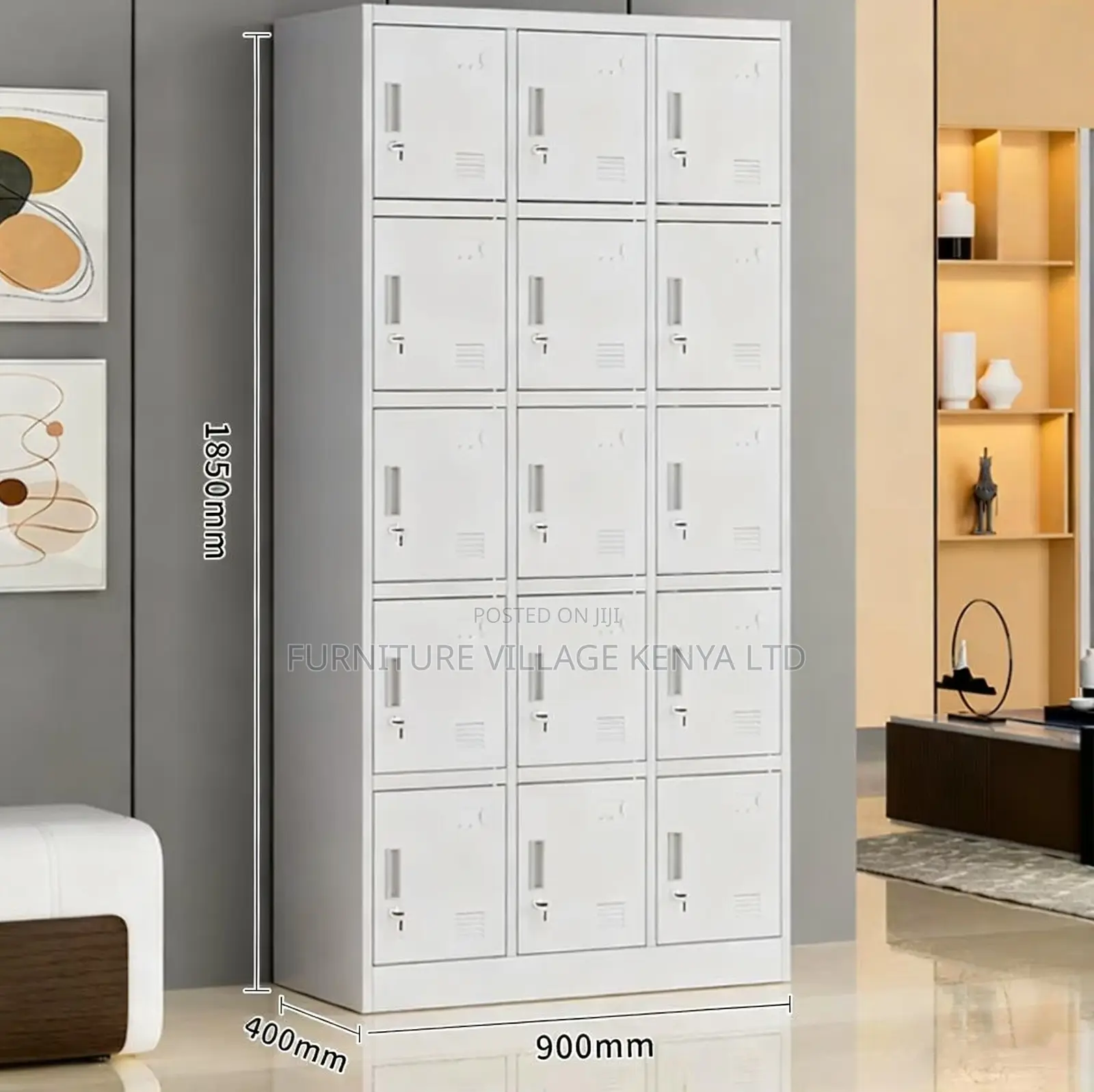 Premium 15-Door Metal Storage Cabinet
