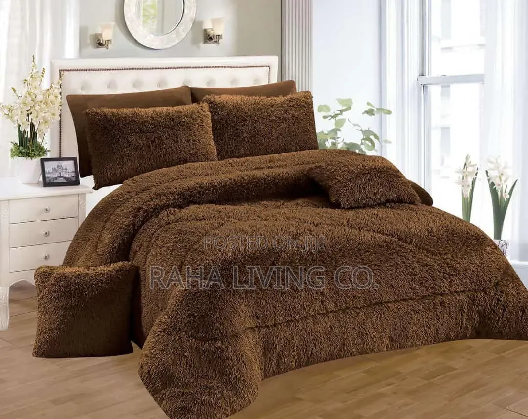 6pc Luxury Velvet Plush Fluffy Duvet Set | Up to 6x7