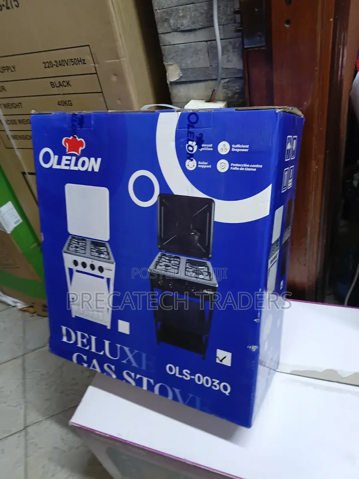 Cooker With Stand Deluxe Olelon 3+1 Gas Electric Cooker