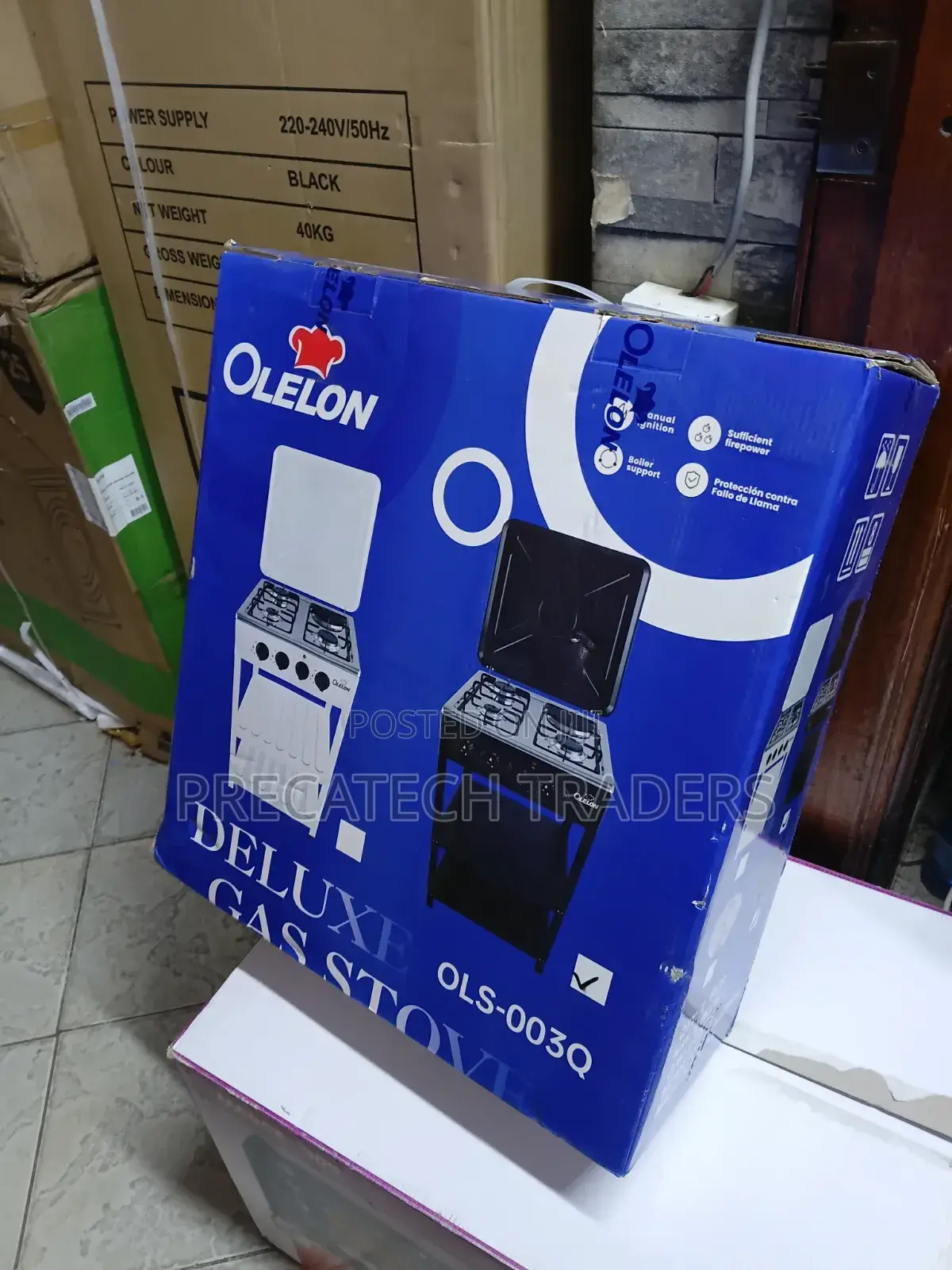 Cooker With Stand Deluxe Olelon 3+1 Gas Electric Cooker
