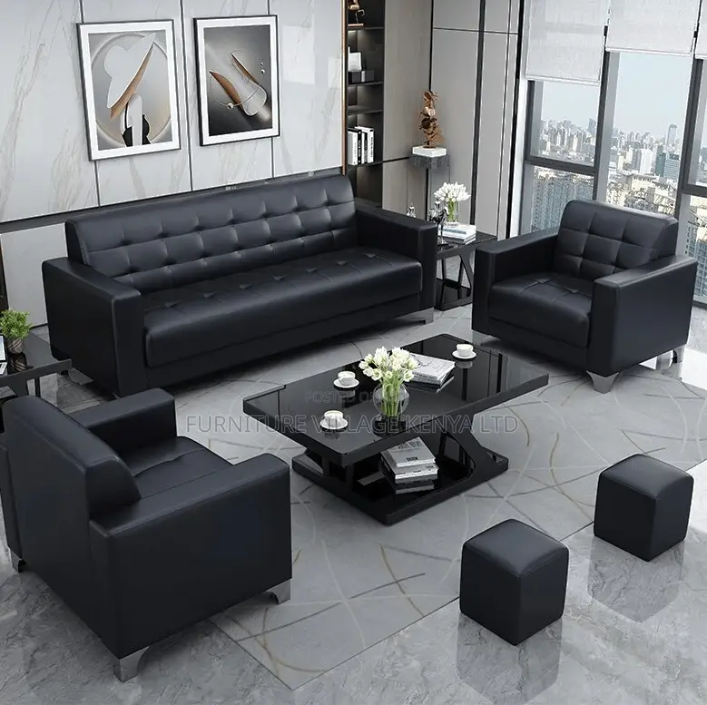 Executive Leather 5-Seater Sofa Set