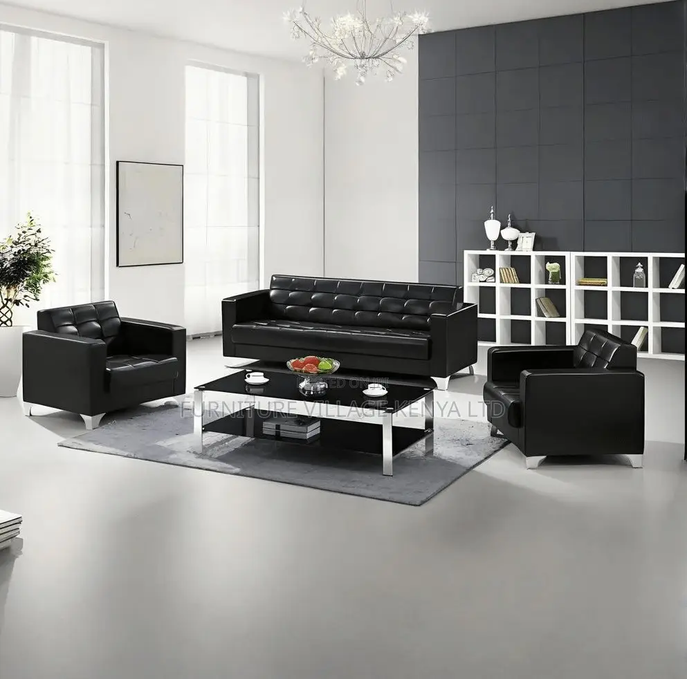 Executive Leather 5-Seater Sofa Set