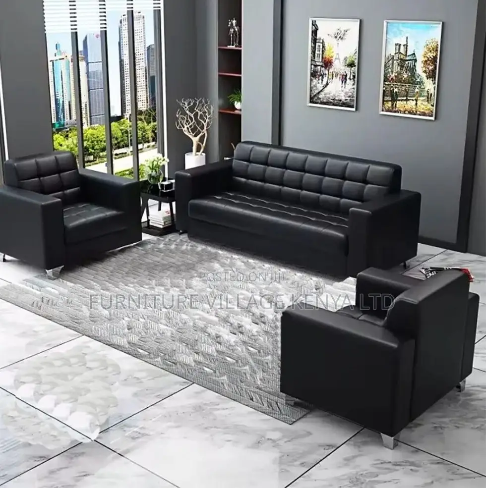 Executive Leather 5-Seater Sofa Set