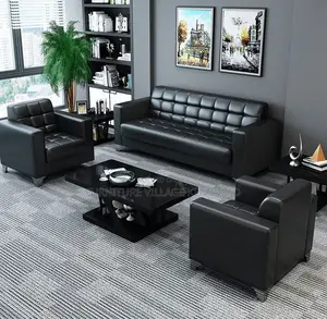 Executive Leather 5-Seater Sofa Set