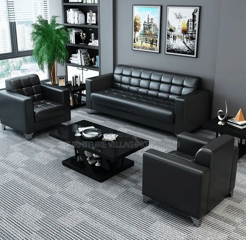 Executive Leather 5-Seater Sofa Set