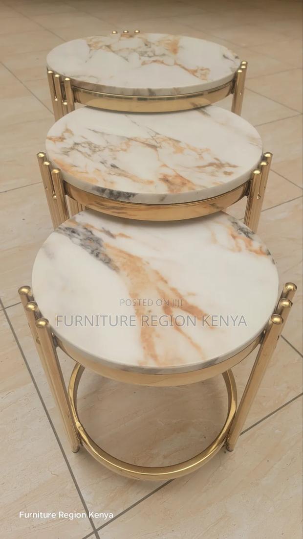 Imported Marble Top Coffee Tables Setup - thumbnail 2