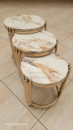 Imported Marble Top Coffee Tables Setup
