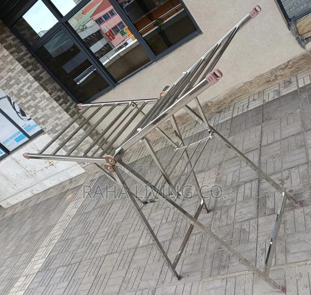 Metallic Foldable Laundry Drying Rack | Indoor Outdoor
