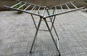 Metallic Foldable Laundry Drying Rack | Indoor Outdoor