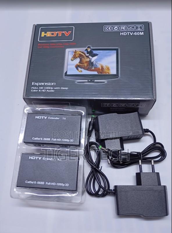 HDTV Over Cat6 Extender 60meter 1080p, Plug and Play Device