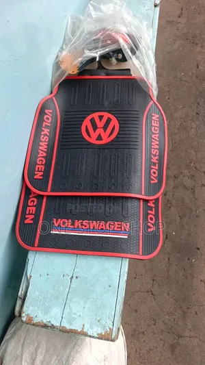Volkswagen Model Series Universal Floor Mats With Red Accents Logo