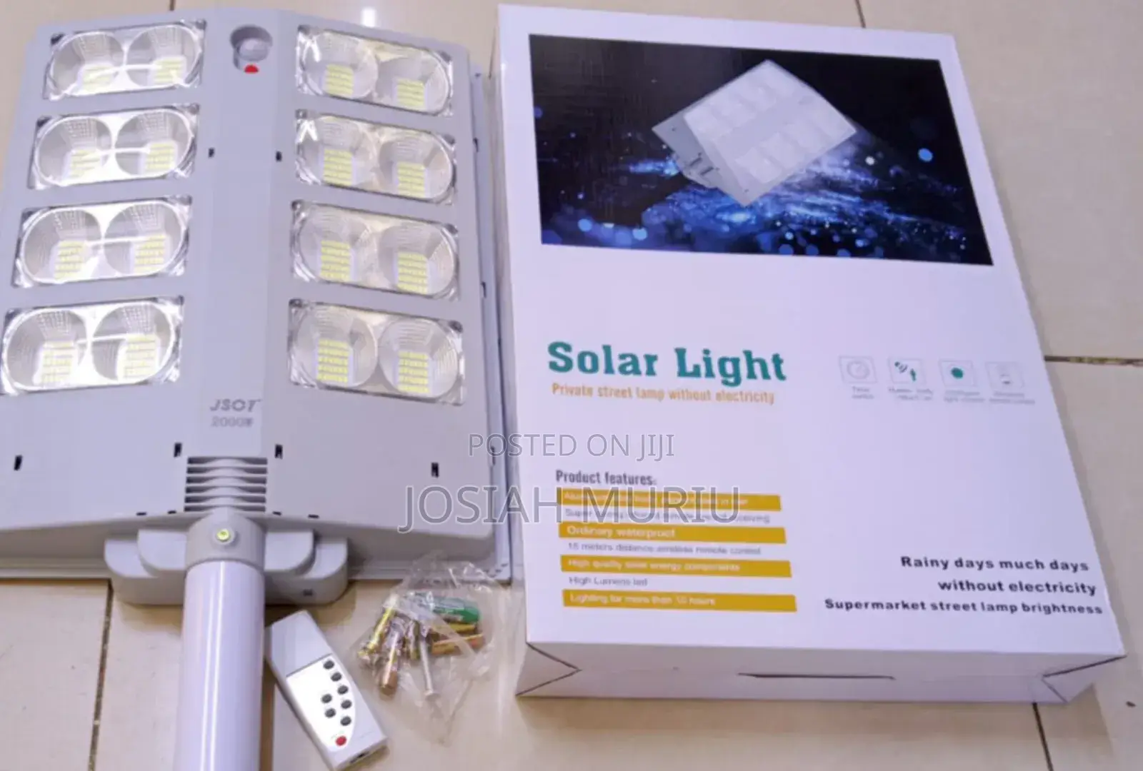 2000w Solar Street Light With Pole Mount