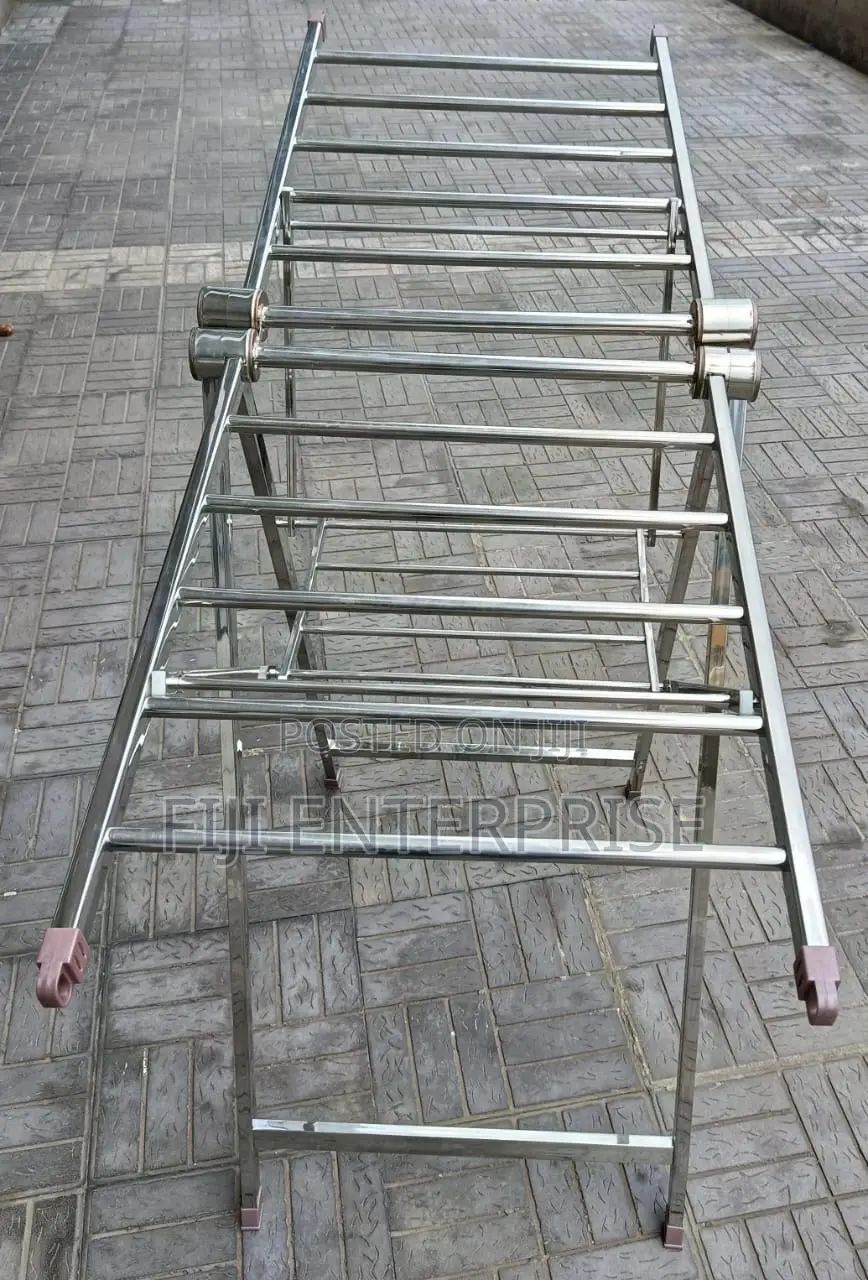 Quality Metallic Foldable Drying Rack –Movable Portable