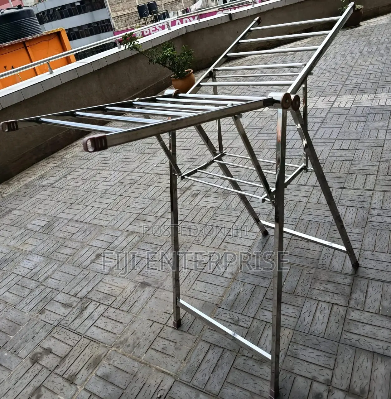 Quality Metallic Foldable Drying Rack –Movable Portable
