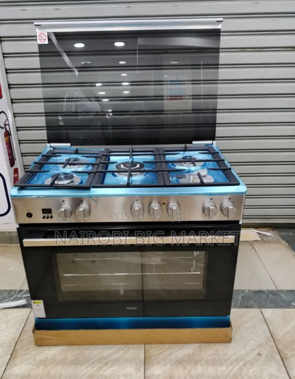 Haier 60*90 5gas Standing Cooker With Electric Oven and Wok Burner