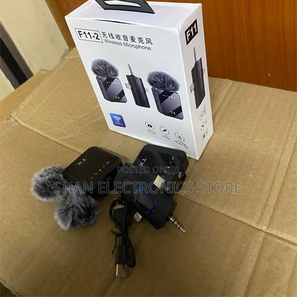 Powerful Crystal-Clear Audio F11-2 Wireless Lavalier Microphone