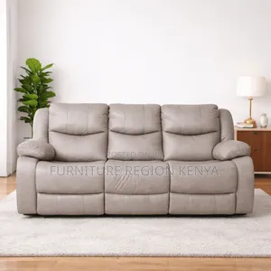 Six-Seater Imported Cream Recliner Sofas